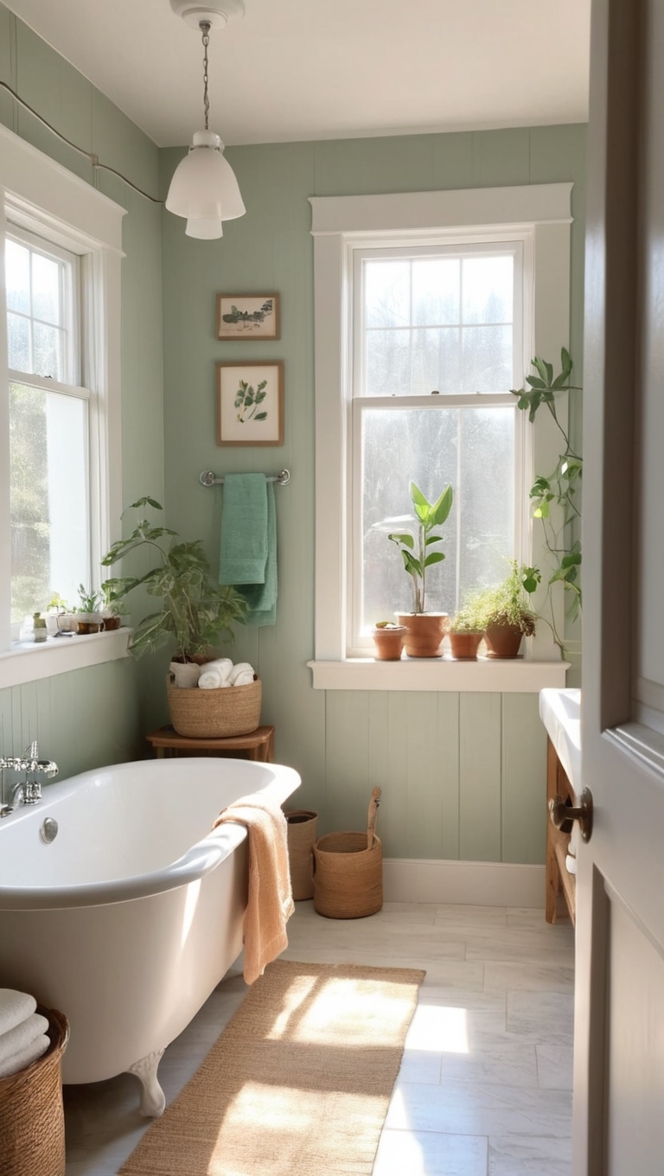 How can I achieve the cottagecore bathroom aesthetic in my home? ?