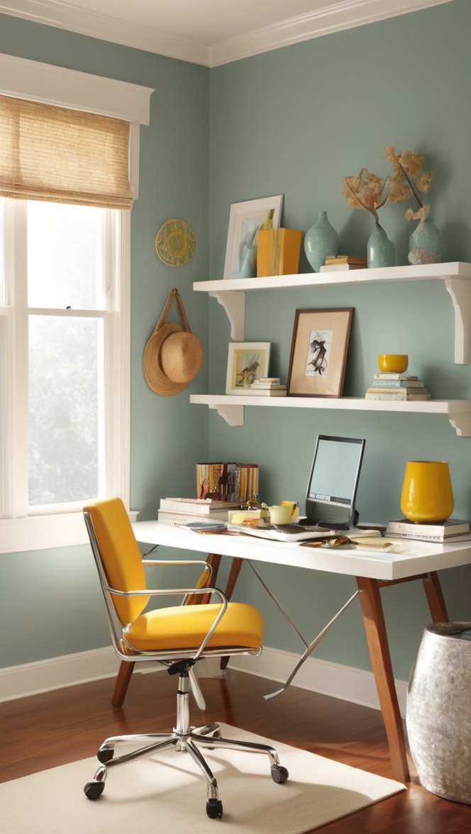 home office organization ideas, small home office design, home office decor ideas, compact home office furniture, minimalist home office setup