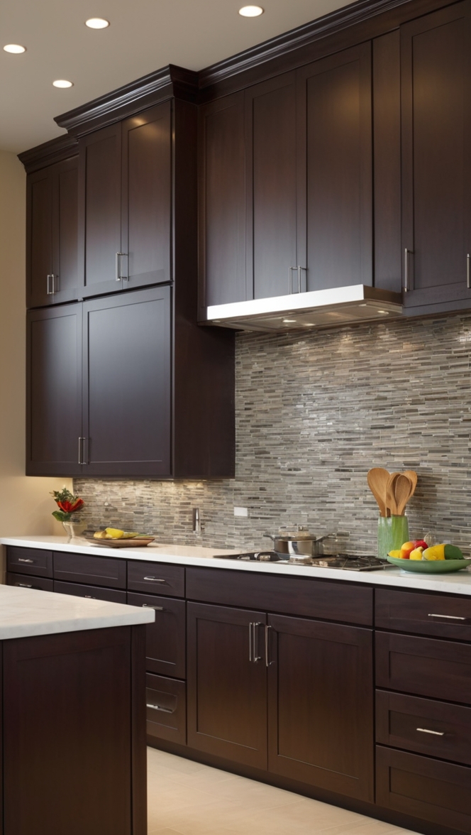 What are the best kitchen backsplash ideas with dark cabinets? ?