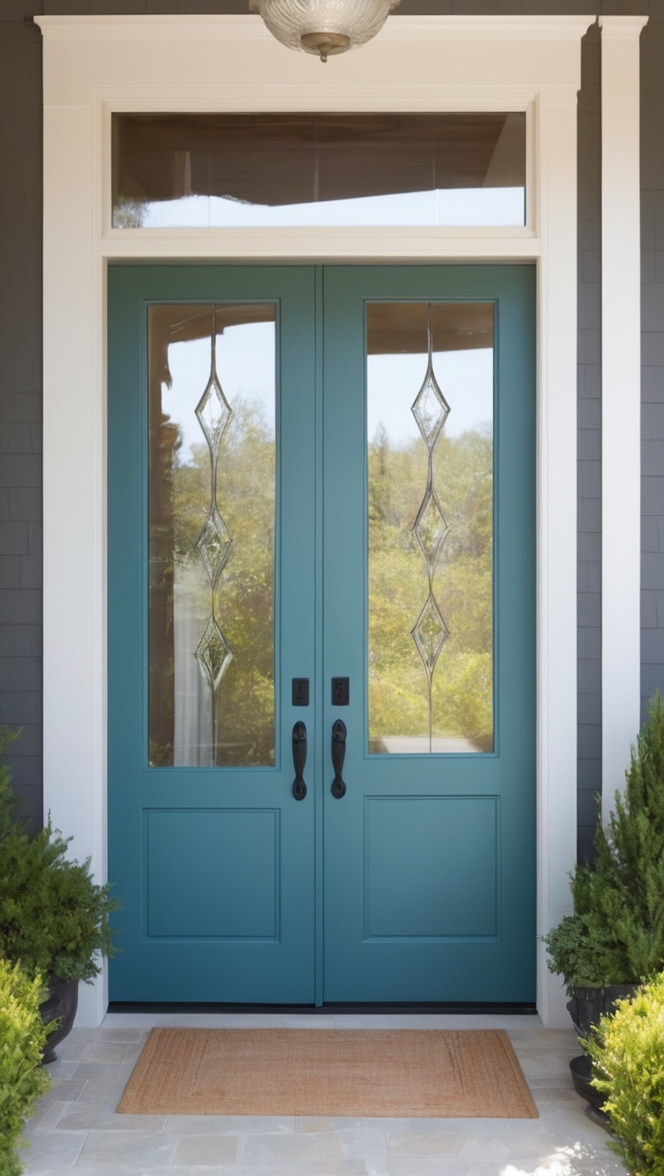 modern double front door, luxury double entry doors, contemporary front entrance doors, custom double front door, designer front double door