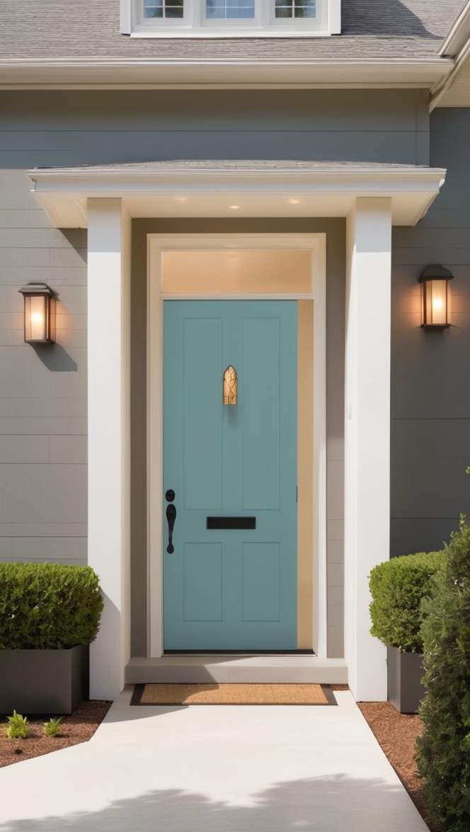 front porch lighting, contemporary outdoor lighting, exterior entryway lights, sleek door sconces, stylish entry lighting