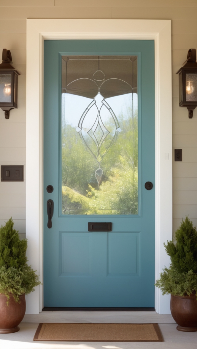 How can I enhance my home’s curb appeal with a modern front door? ?