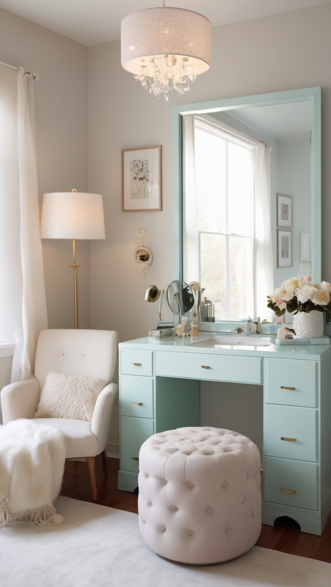 modern vanity table, modern bedroom vanity, modern makeup vanity, bedroom makeup vanity, modern vanity desk