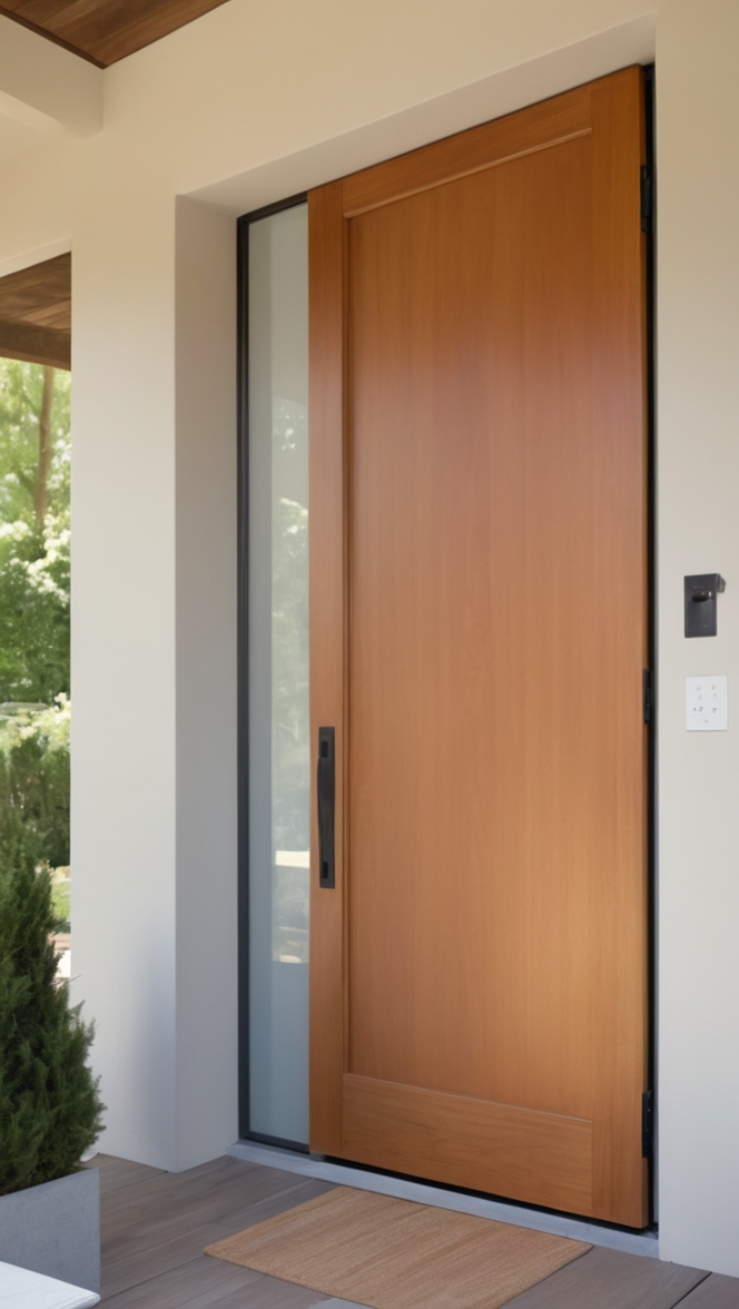 How would I choose the perfect modern wood front door for my home? ?
