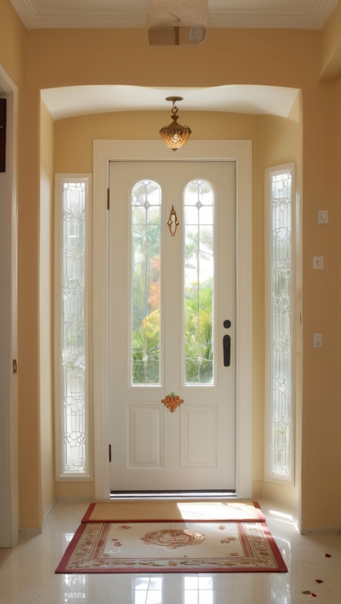 How can I enhance the security of my bungalow with a stylish safety door design entrance? ?