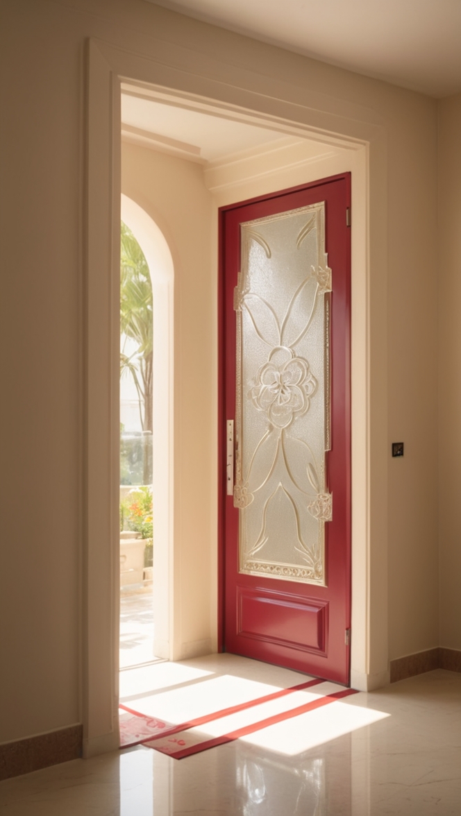 How can I improve the safety of my entrance with a modern door design in India? ?