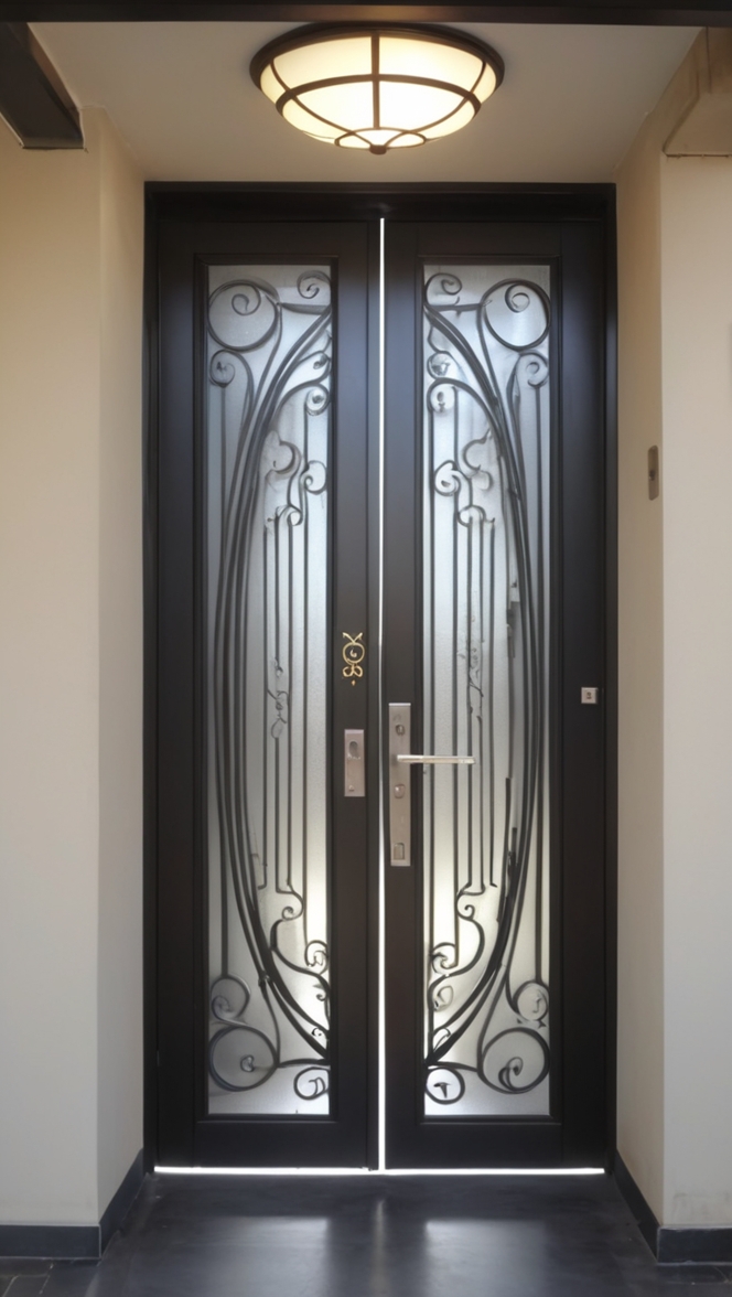 How can I ensure the security of my home with a modern safety door design entrance metal? ?