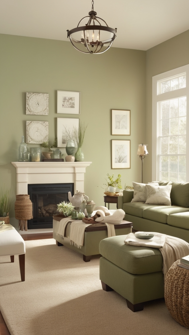 sage green decor, sage green curtains, sage green furniture, sage green walls, sage green accessories