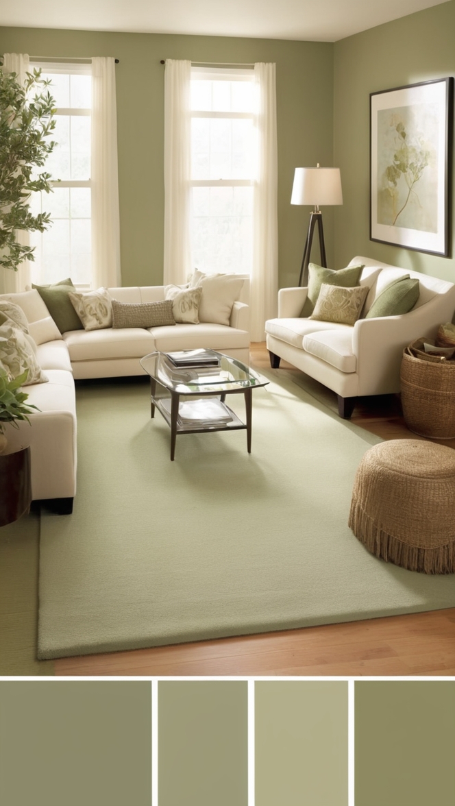 sage green rug,  sage green carpet, sage green area rug, green living room rug, living room rug sage