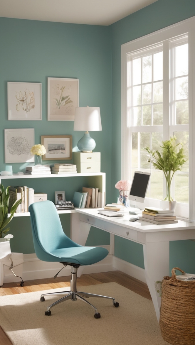 home office design, home office organization, small office space, work from home setup, minimalist home office