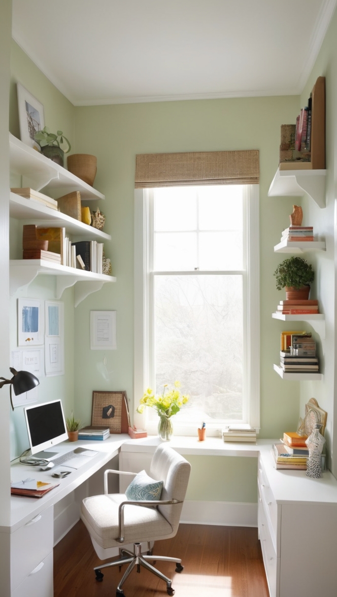 small home office design ideas, home office organization tips, work from home office setup, compact home office furniture, minimalist home office decor