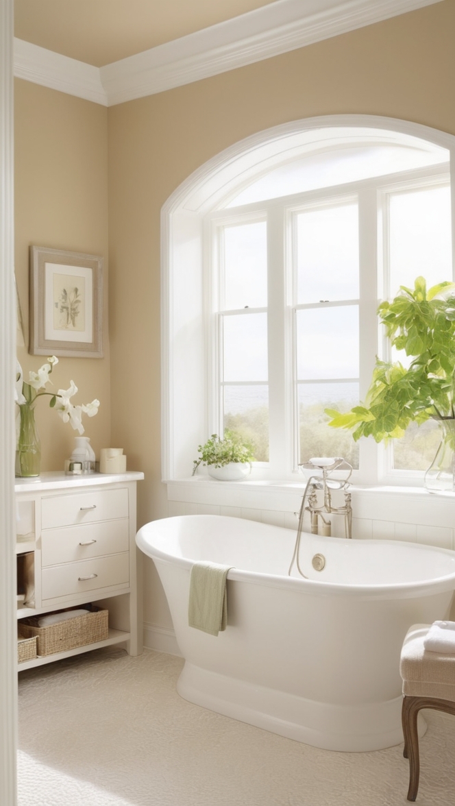 white bathroom decor, neutral bathroom design, elegant bathroom renovation, luxury bathroom accessories, minimalist shower fixtures