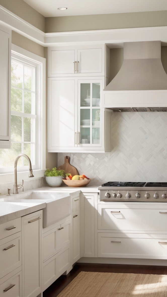 white shaker kitchen cabinets, custom white cabinets, modern white kitchen, high-end cabinet design, luxury kitchen remodel