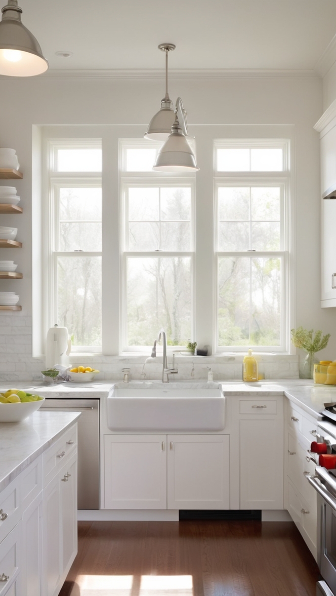 How can I upgrade my kitchen with stylish white shaker kitchen cabinets? ?