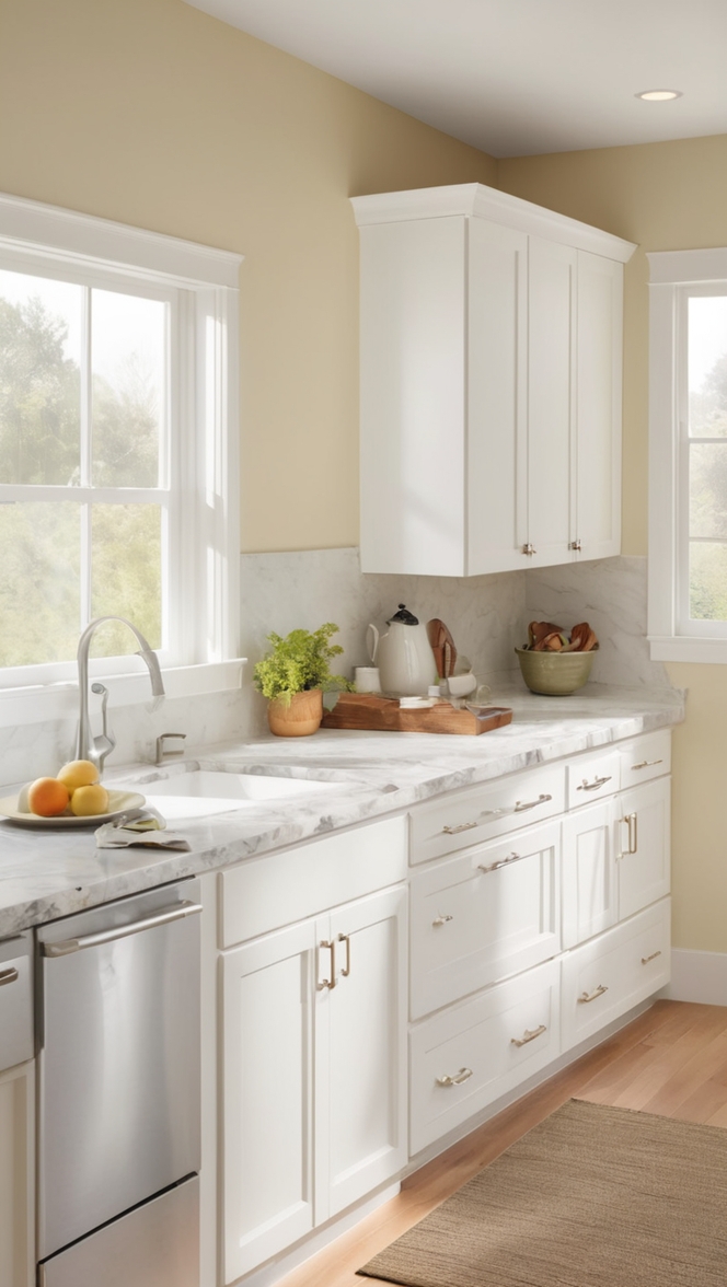 white shaker cabinets, custom white cabinets, modern white kitchen, white shaker style, white kitchen design