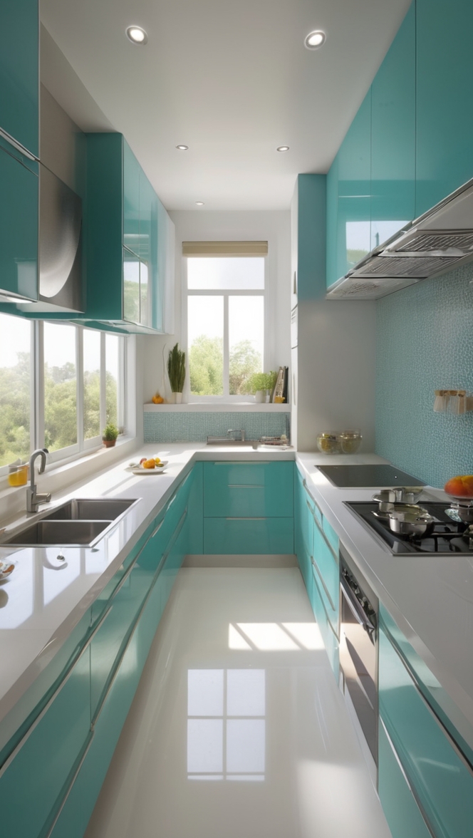 How can I incorporate acrylic modular kitchen design in my home? ?