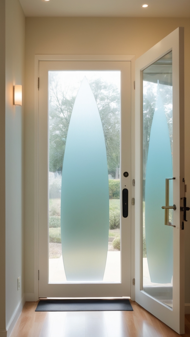 Some benefits of a modern front door glass design ?