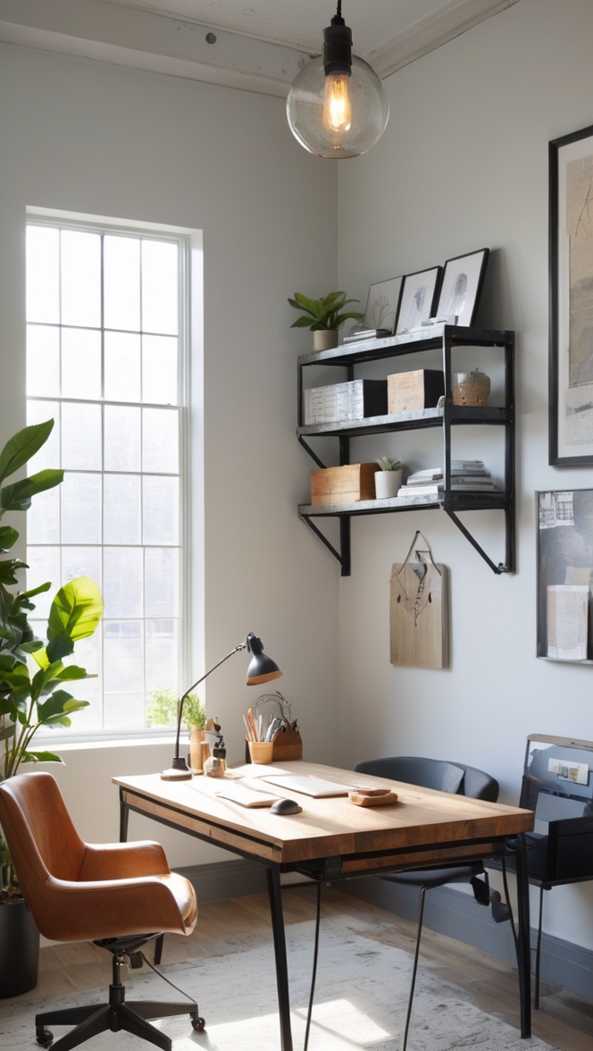 industrial office furniture, modern office design, contemporary office desk, industrial style desk, modern home office decor