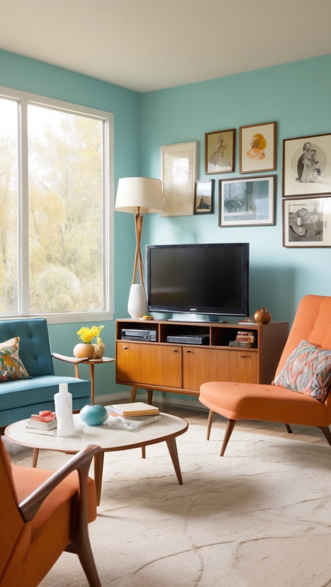Can I achieve a cozy ambiance in my home with a mid century modern living room with TV? 

Result: Can I achieve a cozy ambiance in my home with a mid century modern living room with TV? ?