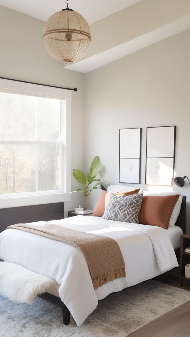 minimalist bedroom decor, minimalist bedroom design, monochrome bedroom decor, modern minimalist bedroom, black and white bedroom ideas