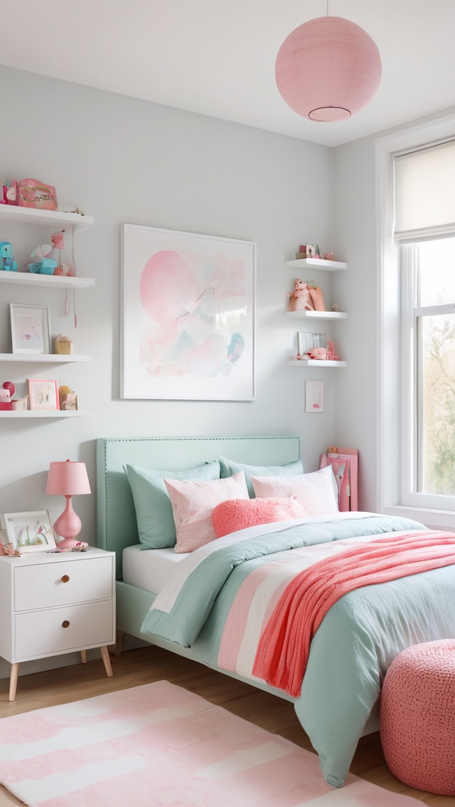 How can I create a cozy minimalist girls bedroom? ?