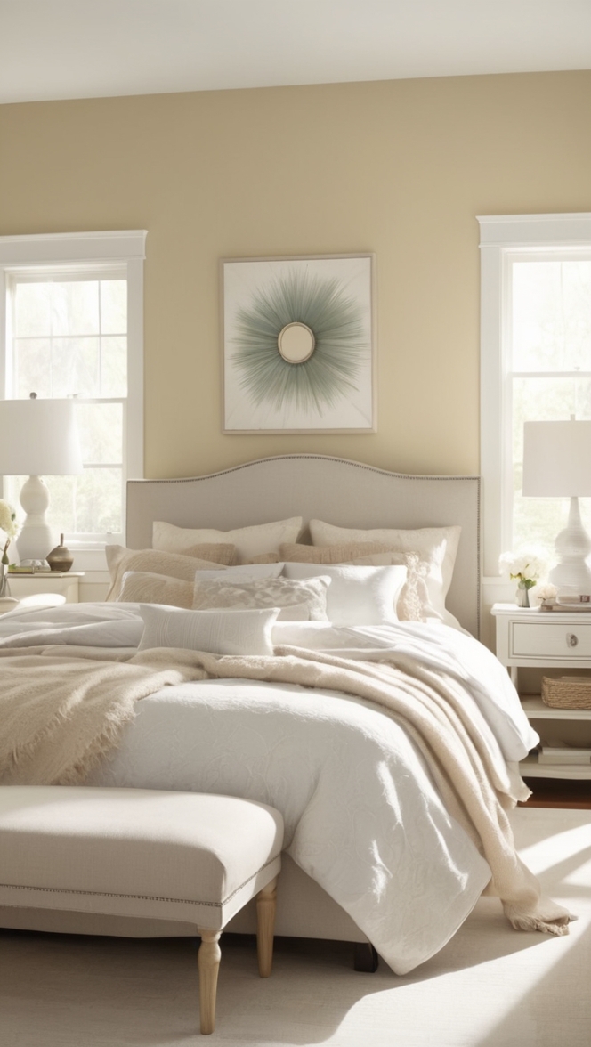 minimalist bedroom decor, neutral bedroom inspiration, modern bedroom design, Scandinavian bedroom ideas, contemporary bedroom furniture