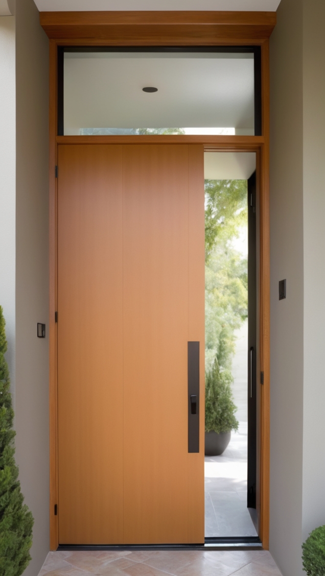 How would I choose the perfect modern front door wood for my home? ?