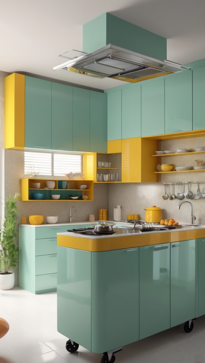 modular kitchen trolley, kitchen trolley designs, modern kitchen trolley, custom kitchen trolley, stylish kitchen trolley