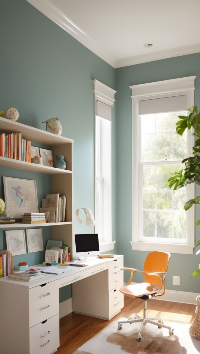 study room decor, home office furniture, modern study room, interior design ideas, desk decor